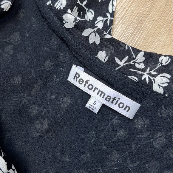 Reformation Black and White Maxi Dress - Picture 8 of 9